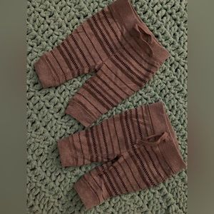 Gray and black baby pants